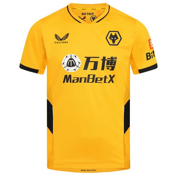 Maglia Wolves Prima 21/22 Giallo